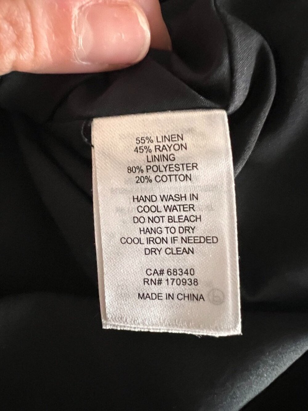 Maison d’Amélie Paris Black Linen Embroidered Mini Skirt – Size 4 - Picture 7 of 10